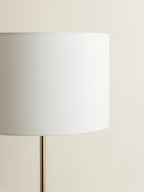 Penn - white marble and brass table lamp