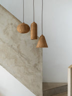 Aditi - 3 light rattan pendant