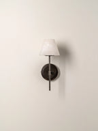 Alba - 1 light alabaster and bronze wall light