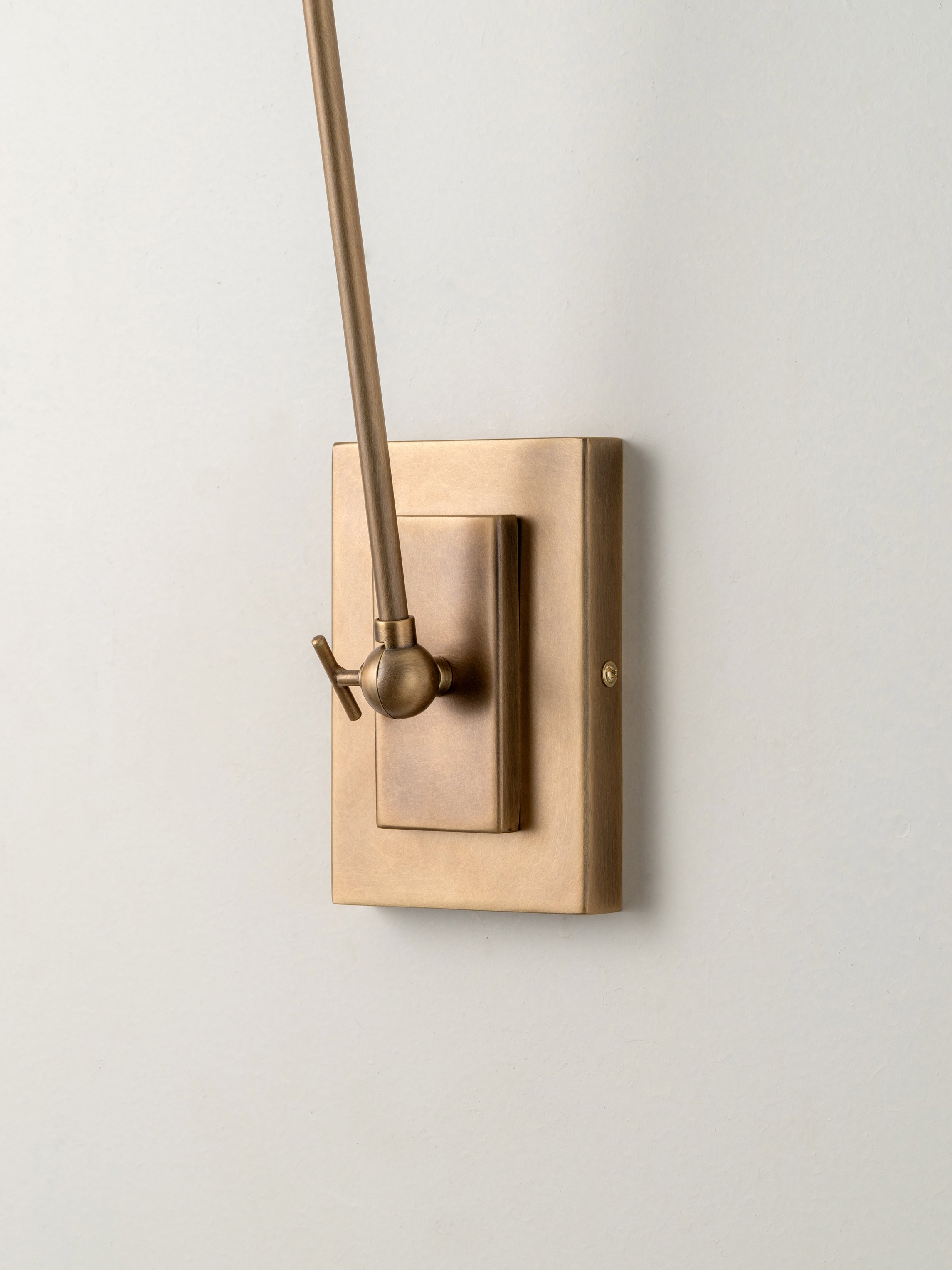 Celano aged brass wall light