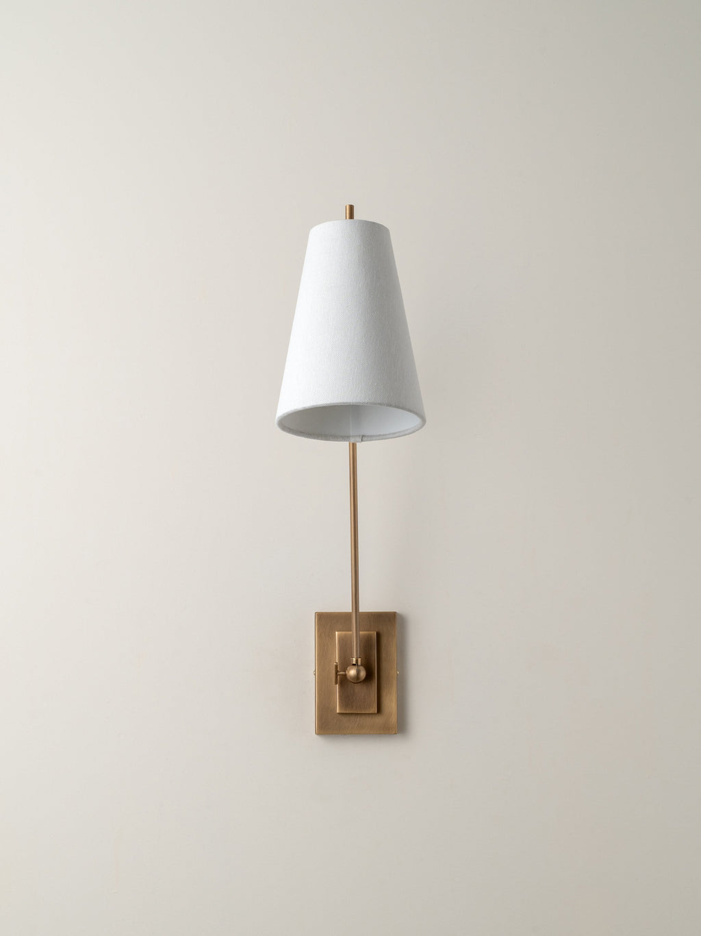 Celano aged brass wall light