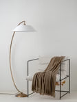 Circo aged brass floor lamp