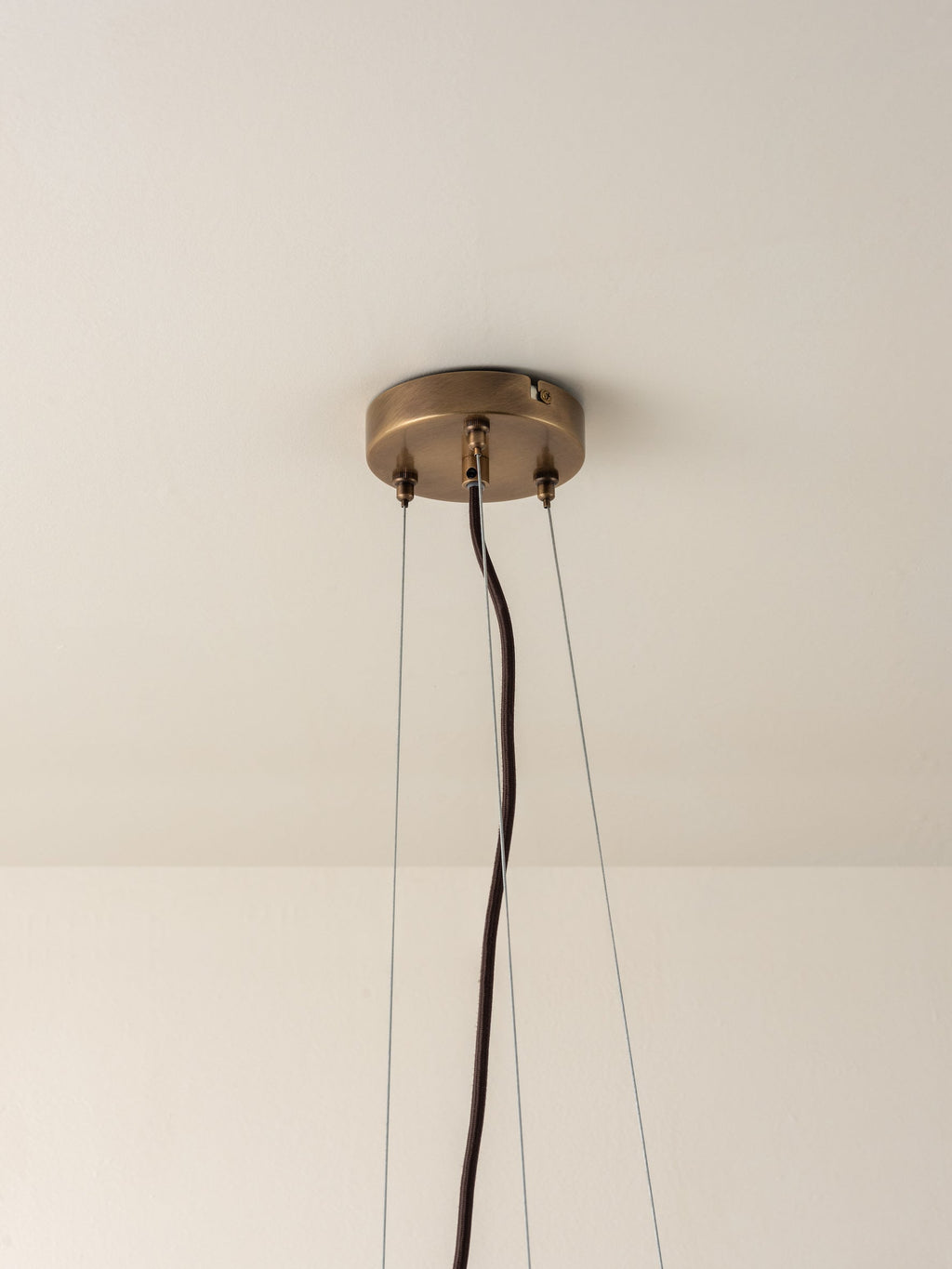 Cloudia - 3 Light small white frosted brass chandelier