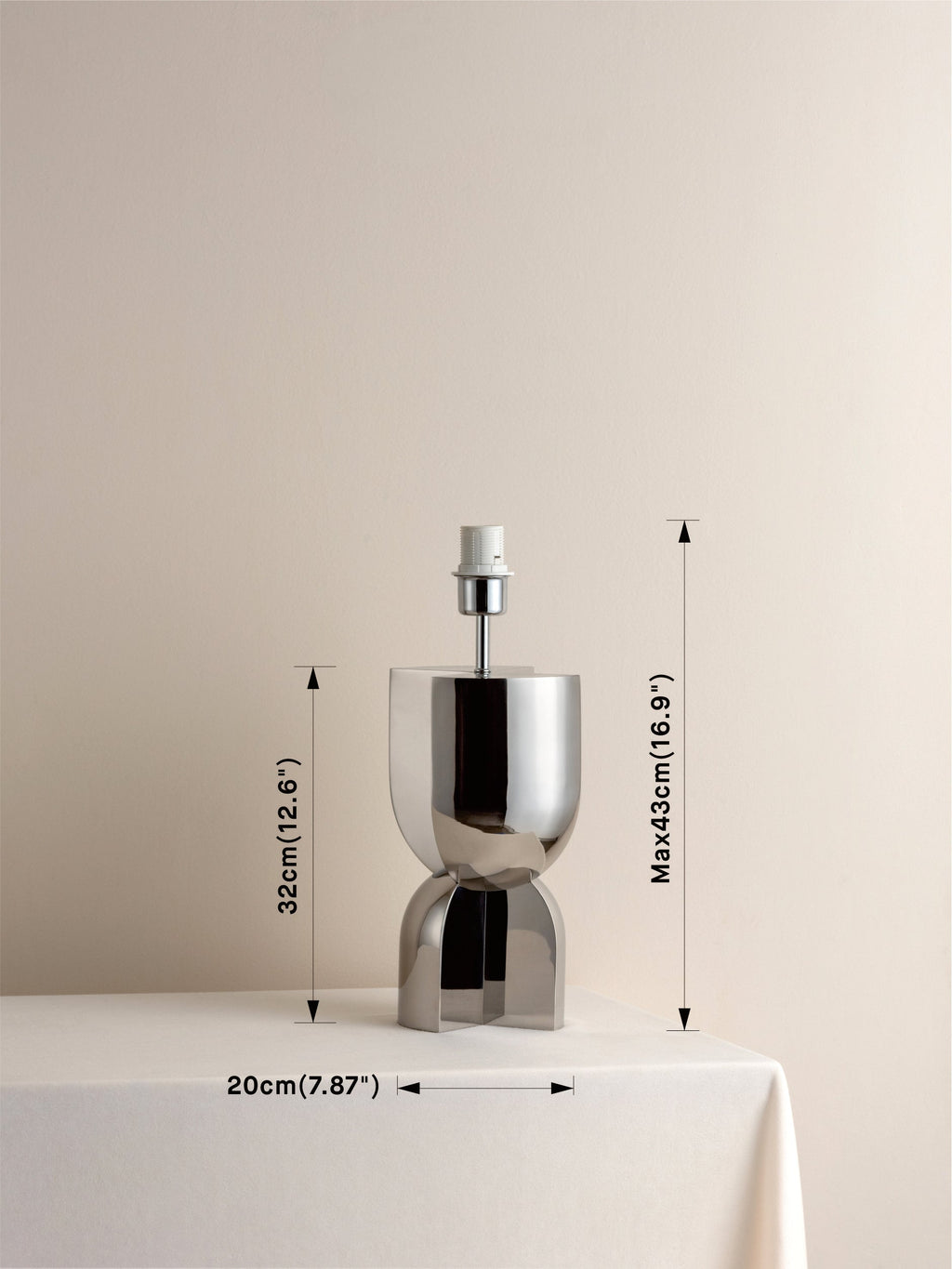 Edition 1.5 - chrome table lamp - base only