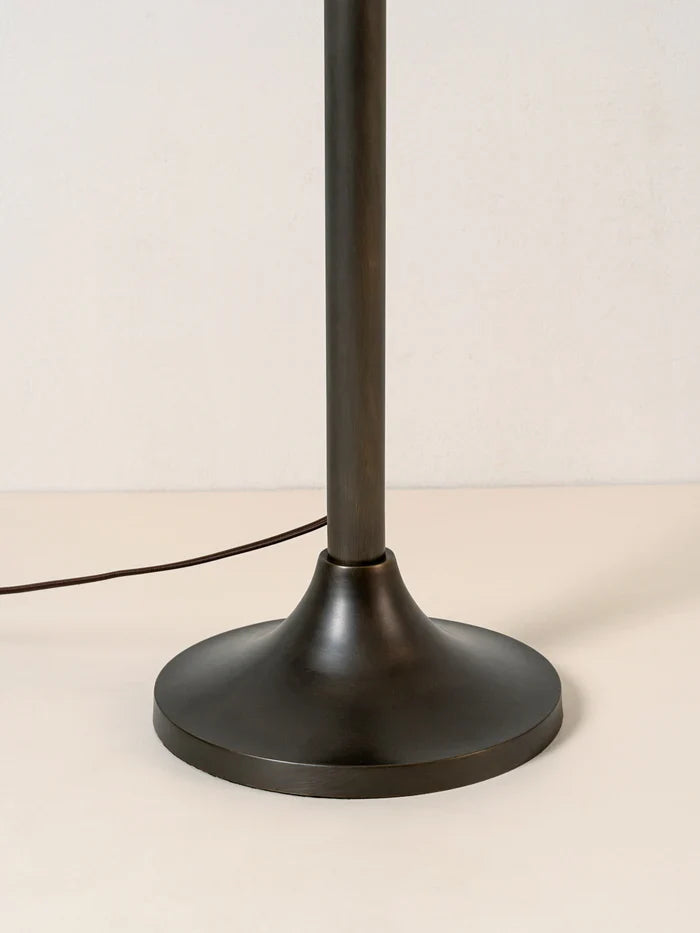 Ottino - bronze and linen floor lamp