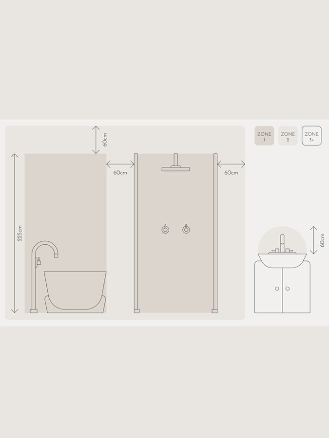 Silio - 3 light bronze and opal flush