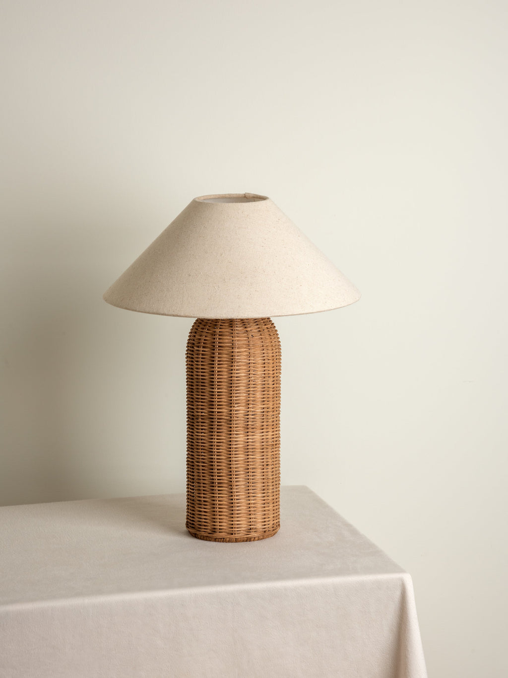 Ensia - tall rattan table lamp