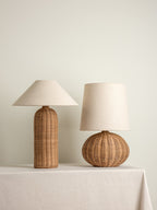 Ensia - tall rattan table lamp